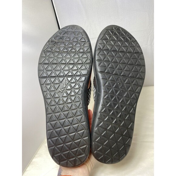 Teva Voya Women's Black/Gray/White Wedge Thong Sandals 1019043 Size: 9 - Picture 6 of 9